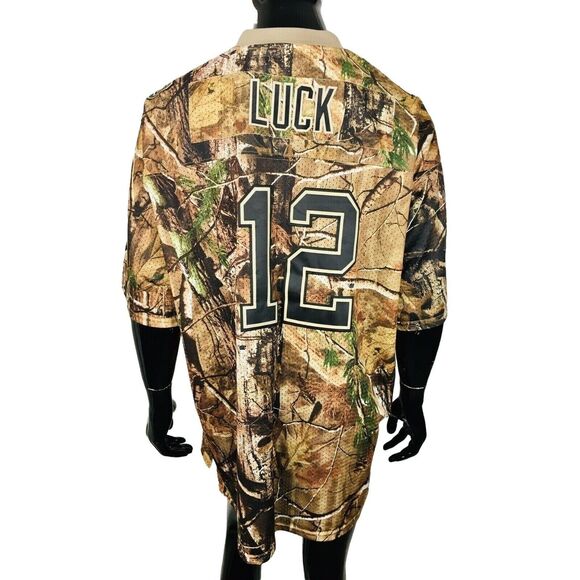 Realtree NFL NIKE Camouflage Indianapolis Colts Andrew Luck #12 Jersey Stitch 52